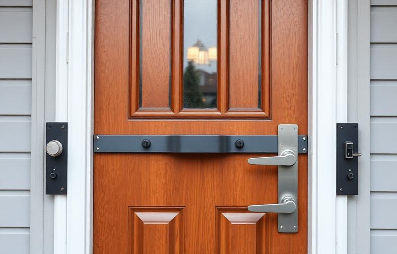 Einbruchschutz mit Panzerriegel an einer Haustür in Mainz