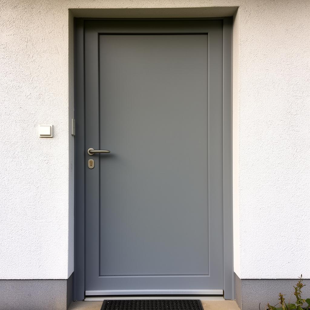 Moderne Mehrfachverriegelung an deutscher Haustür