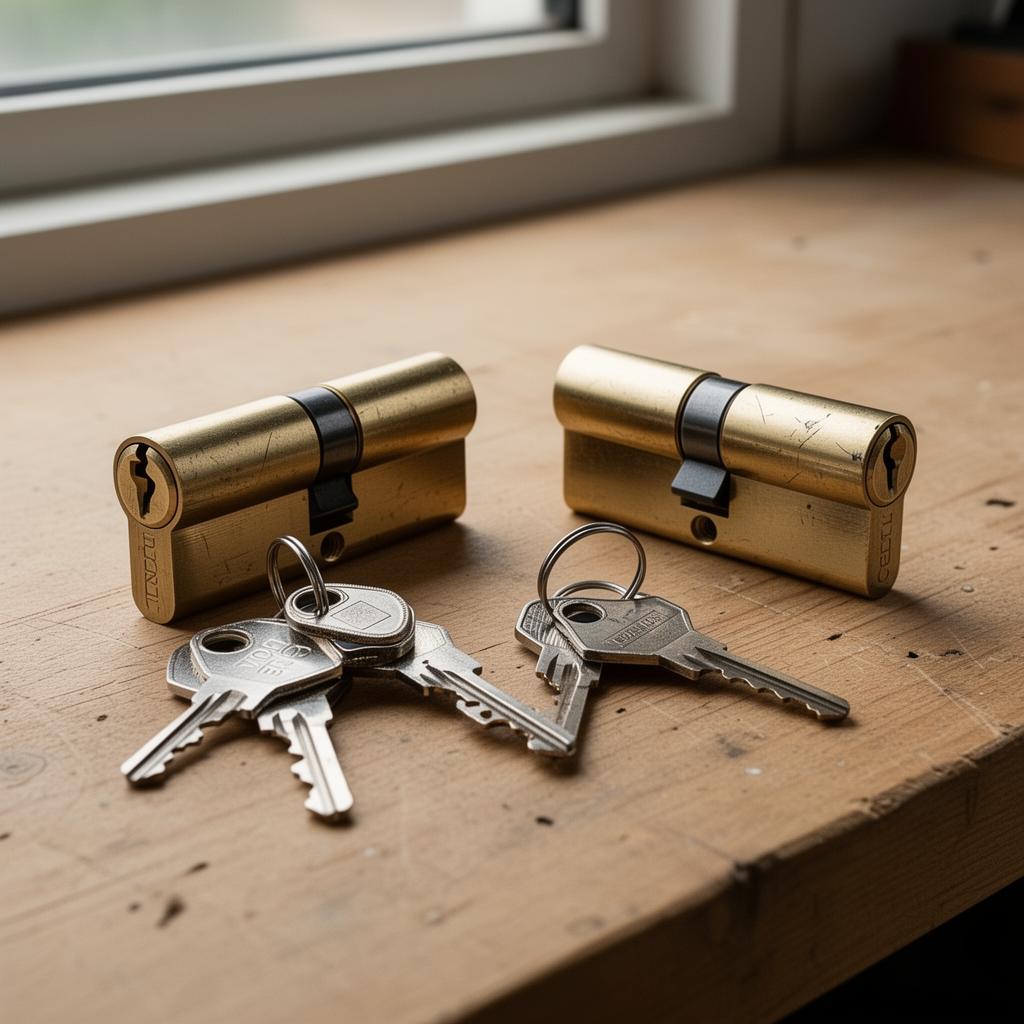 Deutsche Sicherheits-Schließzylinder in Messing und Nickel